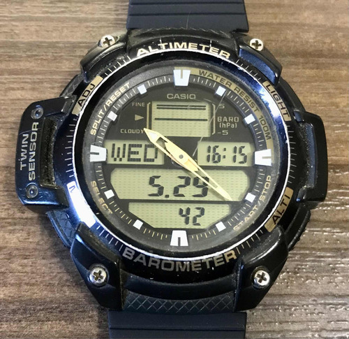 2405 Relógio Casio Sgw-400h Twin Sensor Alti Baro Term [col]