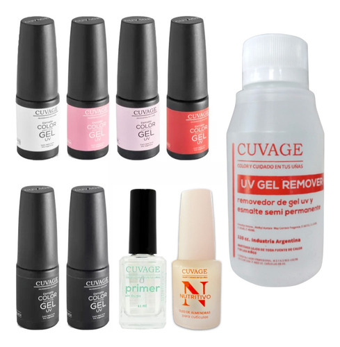 Kit Esmalte Semipermanete Completo Combo 9 Produtos 