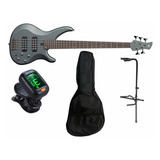 Yamaha Bajo Eléctrico Trbx305mgr 5 Cuerdas Paq Todo Incluido Color Verde Orientación De La Mano Diestro