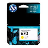 Cartucho Original Hp 670 Amarillo Para Deskjet Ink 4625 5525