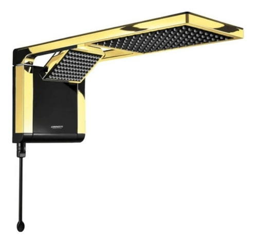 Chuveiro Lorenzetti Acqua Ultra Duo Preto-dourado 7800w 220v