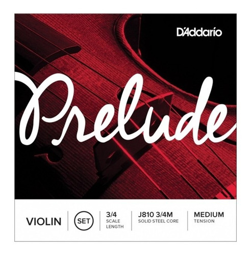 Cuerdas Violín 3/4 D'addario Prelude J810 3/4m