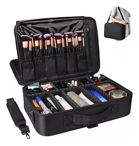 Maletin Maquillaje Multifuncional Ajustable Con Compartment