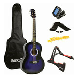 Rockjam Acoustic Guitar Kit With Stand, Tuner, Gig Bag,