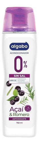 Acondicionador Algabo 0% Acai Y Romero X 750ml Antioxidante