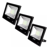 Pack 3 Foco Led 50w Reflector Foco Exterior Proyector Led