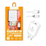 Kit Carregador Universal 1 Usb Turbo Qc 4.0 30w Usb-c