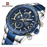 Reloj Naviforce Cronografo Deportivo Impermeable Acero Inox