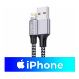Cable Cargador 182 Cm Trenzado iPhone 6 7 8 X Xs 11 