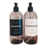 Set Dispensers Pet Fumee Shampoo + Acond Etiq Tiendamama