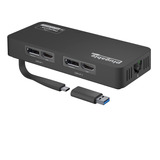 Adaptador De Monitor Dual Hdmi Y Displayport 4k Enchufable C