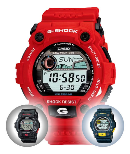 Relógio Pulso Casio G-shock Digital Tábua De Marés Original