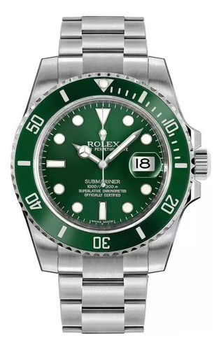 Relógio Rolex Submariner Hulk Base Eta Suíço - A Vista