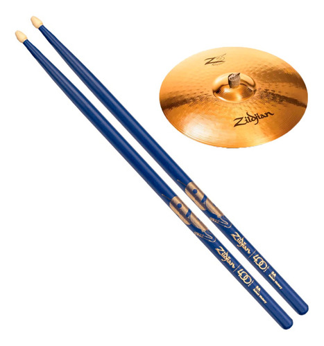 Baqueta Zildjian 5b 5a Jazz 400 Anos Limited Edition Madeira