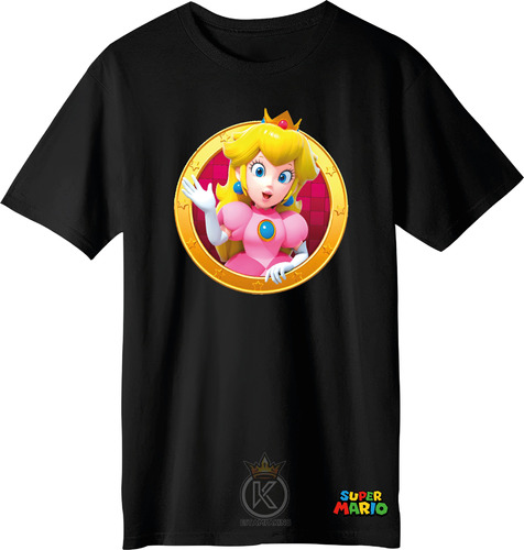 Polera Princesa Peach - Mario Bros - Nintendo - Estampaking