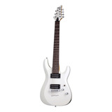 Schecter Guitarra Eléctrica C-7 Deluxe Satin White Color Blanco