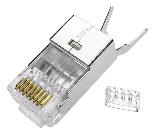 Conector De Red Plug Rj45cat 6a/7 Blindado