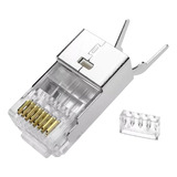 Conector De Red Plug Rj45cat 6a/7 Blindado