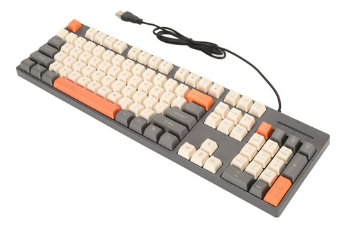 Teclado De 104 Teclas Con Cable, 3 Colores, Bonita Interfaz