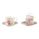 Guangyang Tazas De Te Y Platillos De Porcelana, 7 Onzas, Jue