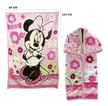 Saco Disney Con Broches Minnie Rosado - Bebesit