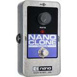 Pedal Electro Harmonix Nano Clone Chorus Para Guitarra Color Plateado