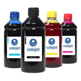 4x Tintas 500ml Corante Bulk Ink L310 Cmyk Valejet