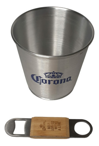 Mini Frapera Porta Lima Cerveza Corona + Destapador Original