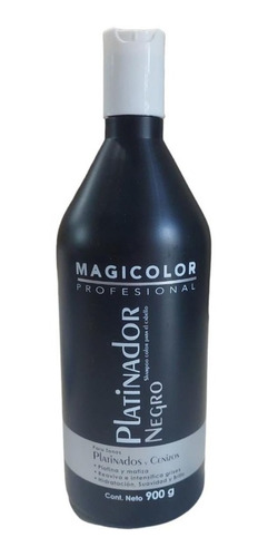 Shampoo Negro Matizador Magicolor Gris Plata Gray Platina 1l