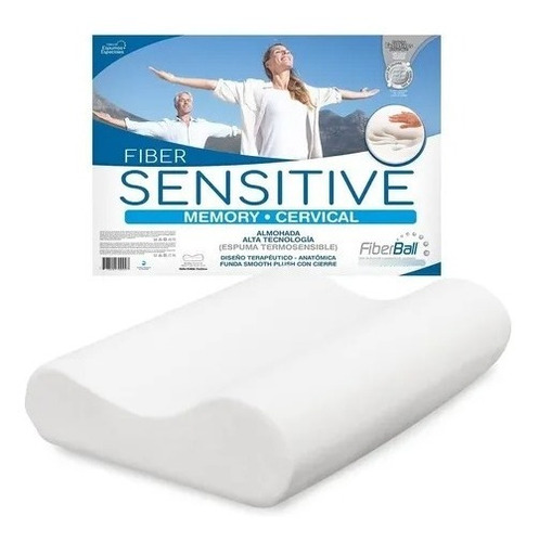 Almohada Sensitive Viscoelástica Memoria Cervical C/funda