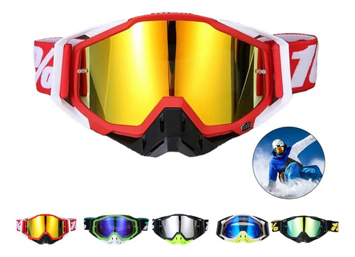 Antiparras Uv Moto Motocross Casco Ski Snowboard