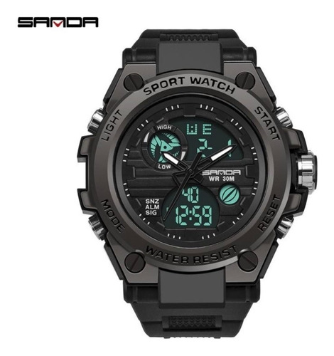 Reloj De Hombre Digital Tactico Sumergible 30m Reloj Casual