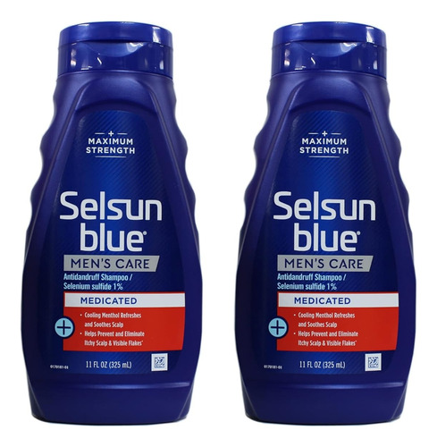 Selsun Blue Medicated Anti-dandruff Shampoo, 325ml 2pack