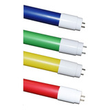 Tubo De Luz Led T8 9w 60cm 220v Colores Color De La Luz Azul