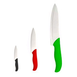 Set De 3 Cuchillos Cerámicos Cocina Gourmet Cuchillas