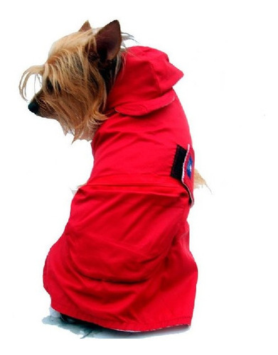 Impermeable Tortuga Rojo Mascota Perro Talla 5 Pet Pals