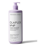  Olaplex 4p Blonde Enhancer Toning Shampoo 1000 Ml 33.81 Oz Repairs Hydrates Brightens All Blonde Lightened And Grey Hair