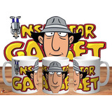 Taza De Ceramica Inspector Gadget Retro Tv Art 01