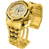 Relógio Invicta Zeus Bolt Skeleton Gold Black