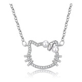 Cadena, Collar Plata De Hello Kitty 