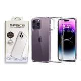 Capinha Clear Case Space P/ iPhone 11 12 13 14 + Película 3d
