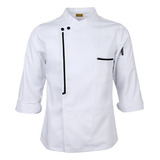 Chamarra De Chef Retro Abrigo Uniforme Cocina Ropa De