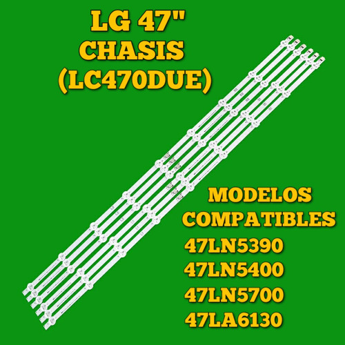 Kit De Regletas Led Para Tv LG Mod: (47ln5390) Y (47ln5400).