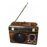 Radio Retro Am/fm Bluetooth Recargable Vingate Usb Rd-224 Color Café