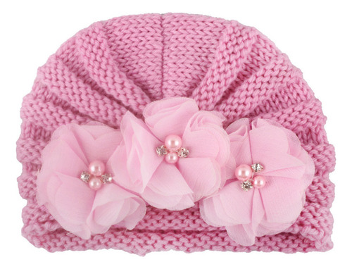 Turbante Con Cuentas Tejidas Para Recién Nacido I Baby Hats