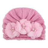 Turbante Con Cuentas Tejidas Para Recién Nacido I Baby Hats