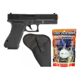 Airsoft Barato Glock Spring + Coldre + 2000 Balas De Airsoft