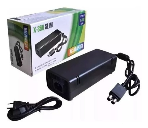 Fonte Xbox 360 Slim De Video Game 2 Pinos Bivolt 110v 220v  