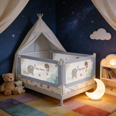Barandal Para Cama Ajustable Niños Seguridad Protector 2m | Envío gratis