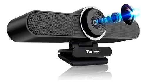 Câmera Webcam E-ptz Tenveo 124 Graus 4k Com Ia + Controle
